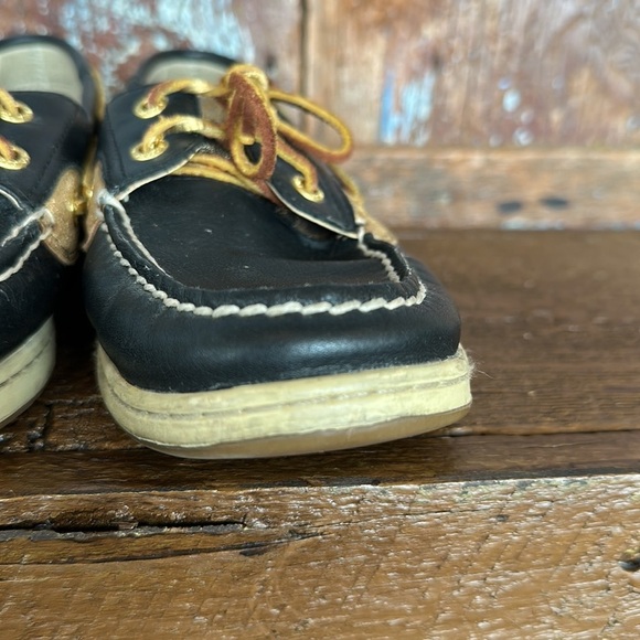 Sperry Top Sider Black Cheetah Print Loafer Size 8 - Picture 8 of 11